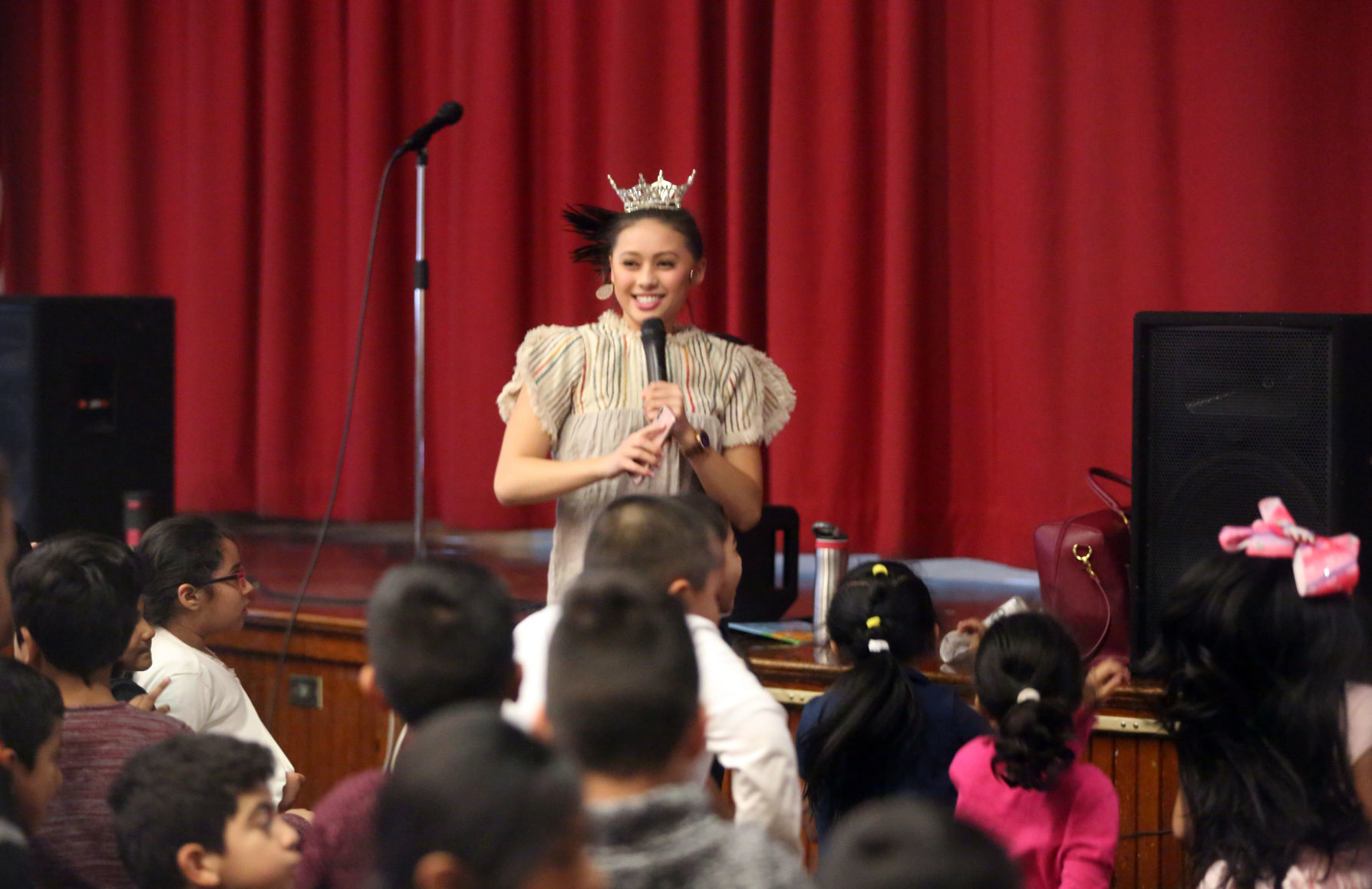 Miss New Jersey visits Texas Avenue School